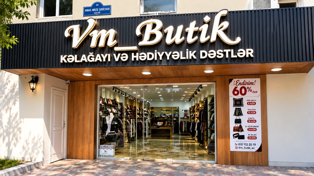 VM BUTİK Rəsmi Mağazası — Abbas Mirzə Şərifzadə küçəsi 25